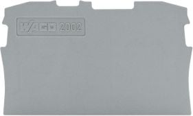 Wago 2002-1291, Liitinlohkon suojus, harmaa, 0,8 mm, 48,5 mm, 28,4 mm, 1,21 g