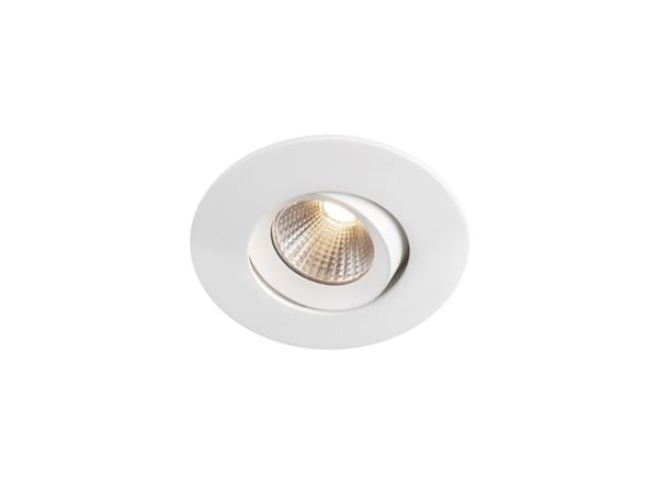 LED-alasvalo Optic S Quick ISO White Tune 2000-2700K, 230 lm, Ra>95, 3SDCM, 36°, 4,5W, IP44. Mukana himmennettävä vaiheohjain