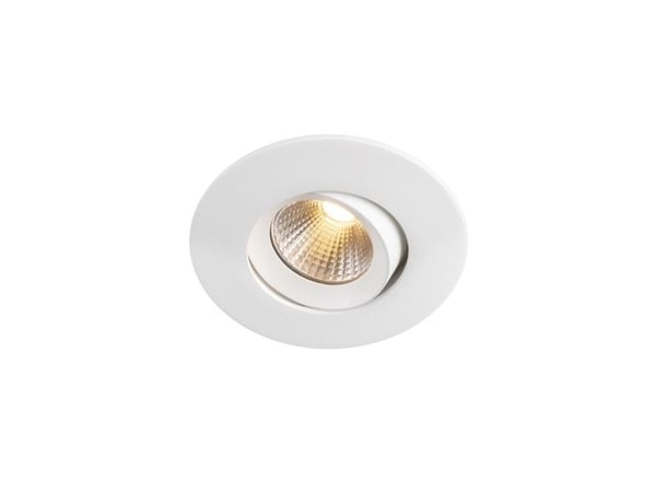 LED-downlight Optic S Quick ISO vit 2700K, 275 lm, Ra>95, 3 SDCM, 36°, 4,5 W, IP44, fasdimbart drivdon ingår