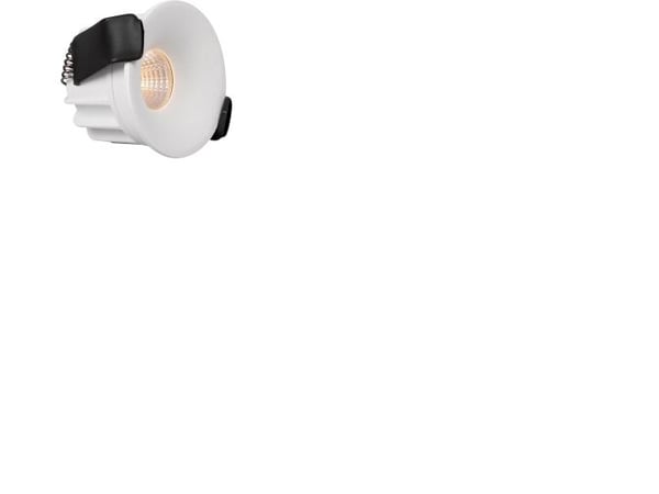 LED-alasvalo Optic Deep XS White 3000K, 230lm, Ra>95, 45° hajonta, 4W, IP44. Vaiheen himmennettävä 230V ohjain