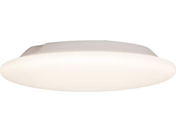 LED-Plafond Moon Slim S 255, 3000 K/4000 K via DIP-switch. 1180 lm, Ra80, 3SDCM, 13 W, IP44, 230 V. Mikrobølgesensor.