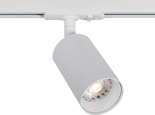 Spotlight Focus Track GU10 1-vaiheinen valkoinen, kallistettava 90°, käännettävä 350°, 1-vaiheinen adapteri, IP20.
