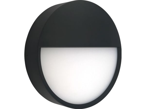 Nordtronic Zaira - Vegglampe - LED - 12 W - klasse F - 3000/4000 K - svart, RAL 9005