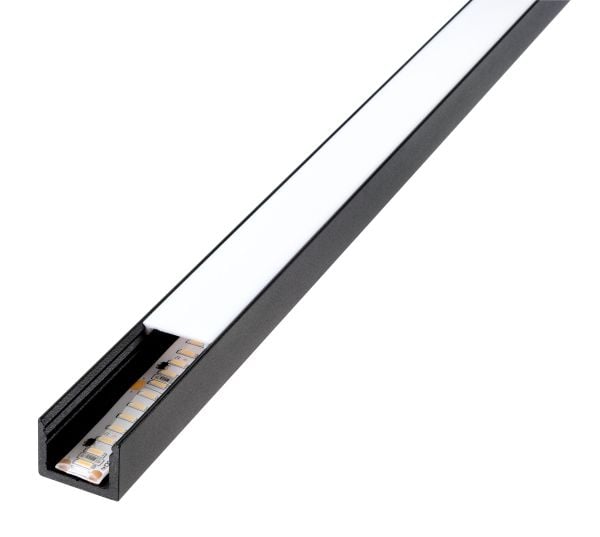SG ARMATUREN StripLine 1,8m Sort profil påbygget