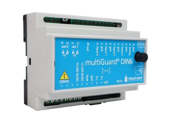 Profort multiGuard DIN6 - 4G-enhet som använder både 2G, 3G och 4G mobilnät