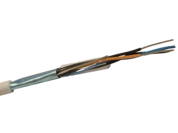 NEXANS signalkabel avskärmad, halogenfri 6x2x0,6 mm PTS vit trumma kabeldiameter 7 mm (500 meter)