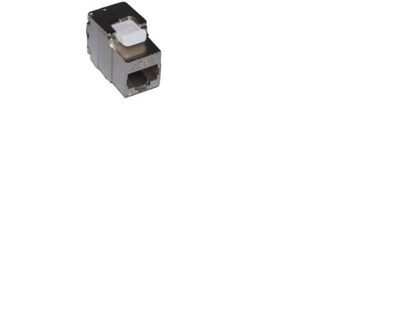 INFRALAN RJ45-kontakt Cat 6A FTP keystone, verktygslös, krom (50 st)