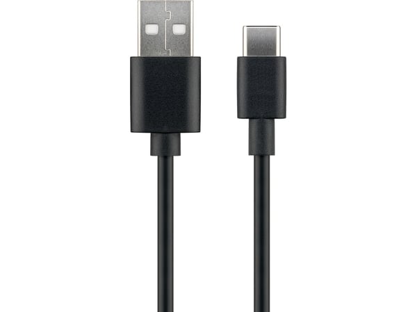 MicroConnect - USB-kabel - USB-C (hane) till USB (hane) - USB 2.0 - 3 A - 1 m - svart