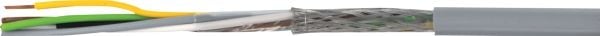 Monikaapelinen, PVC, suojattu4x0,50mm² LIYCY vaaleanharmaa 500V rengas, kaapelin halkaisija 6,5mm - (100 metriä)