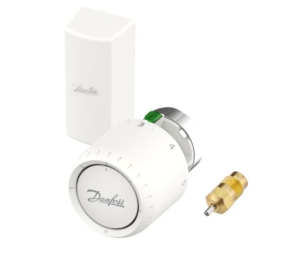 DANFOSS Aveo Servicetermostat med fjernføler, 2m kapillarrør. Indstillingsområde 7-26°C, Frostsikring, Servicepakdåse