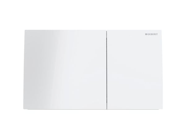 Geberit Sigma70 spolnings-/betjeningsplatta för dubbelspolning, square: vit, B=25 cm