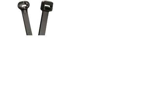 Panduit Cable Tie, 3.9"L (99mm), Miniature, Weather Resistant, Black, 100pc, Nylon, Svart, 99 mm