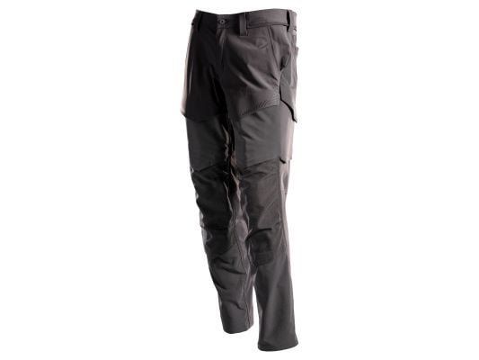 MASCOT® WORKWEAR MASCOT® Customized Bukser med knælommer, ULTIMATE STRETCH model 22379-311 sort 82C56