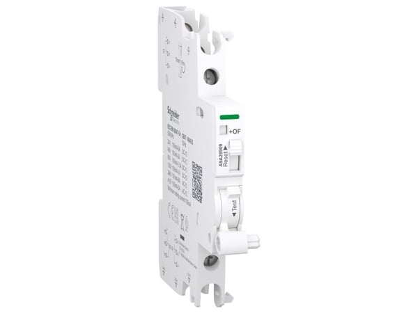 SCHNEIDER ELECTRIC Acti9 Signal &amp; Alarm kontakt iOF 1OC 100mA til 6A for iC60 RCBO, iC40, iCV40 skrueklemme top &amp; bund, 24...415V AC &amp; ...