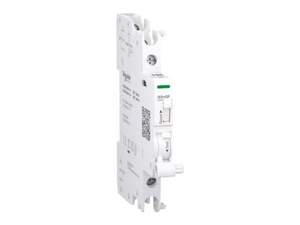 SCHNEIDER ELECTRIC Acti9 Signal &  Alarm kontakt iOF 1OC 2mA til 100mA for iC60 RCBO, iC40, iCV40 skrueklemme top & bund, 24...230V AC & 24…220V DC