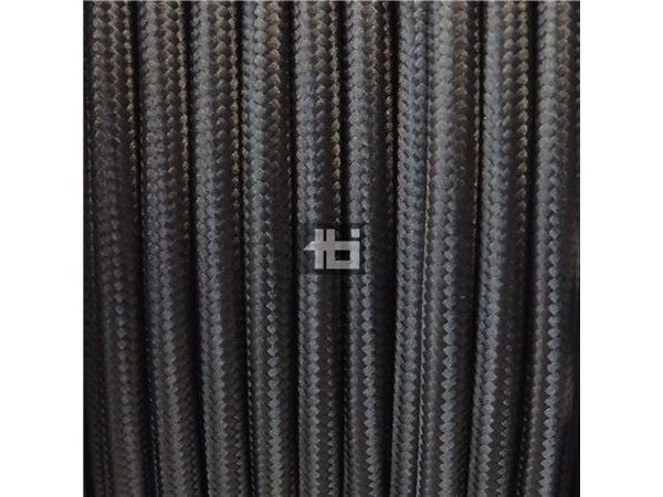 LEDNING 3G0,75 70 GR textil svart RG25 - (25 meter)
