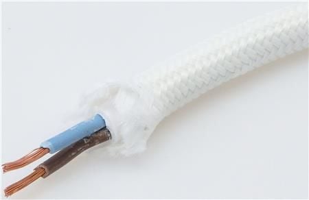 TRÅD 2X0,75 70 GR TEXTIL HVID RG25 - (25 meter)