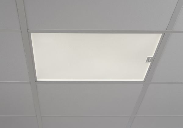 LED armatur infälld G5 24W 3575lm 4000K CRI 80-89 MPO 595x595mm EasyAir 2,5m Schuko-kabel