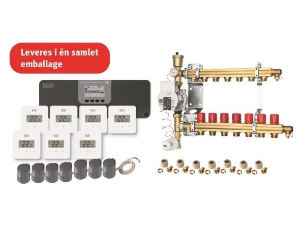 Roth Grab and go lattialämmityspaketti - 7 osastoa, 230V
