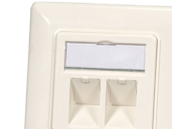 EFB Elektronik ET-25085V3, 2 x RJ-45, 2 moduuli(a), Valkoinen, Muovi, 0 - 60 °C