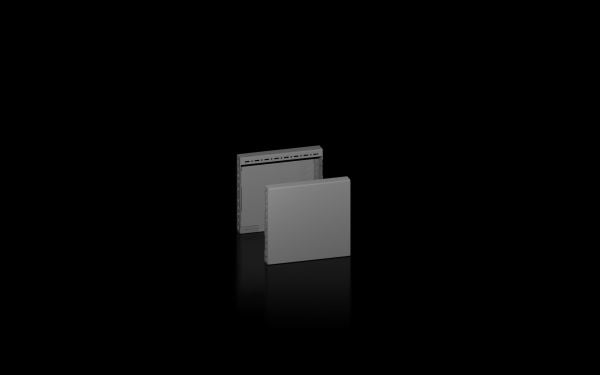 Rittal 8660.041, Sidepanel til strømskap, Rustfritt stål, Stål, 400 mm, 200 mm