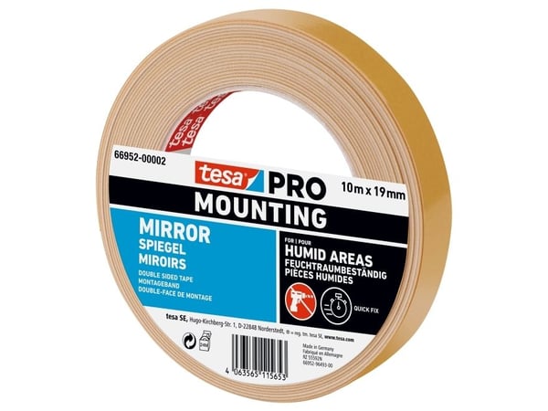 Tesa PRO Monteringstejp Mirror 66952 10 m x 19 mm