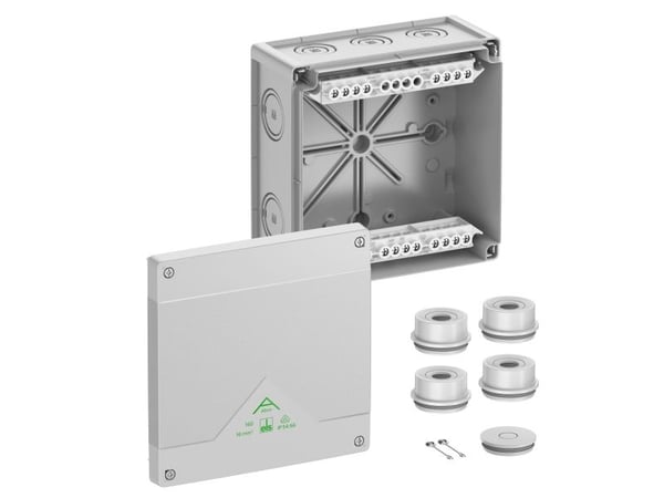 Spelsberg Abox 160-16² fördelningsdosa (L x B x H) 182 x 182 x 90 mm grå IP55, IP66 1 st