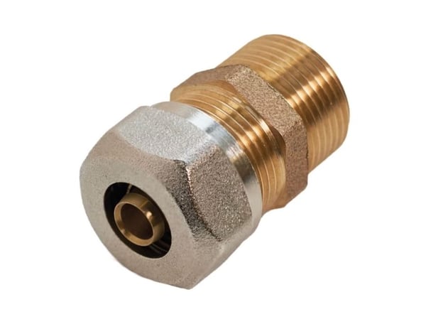 Roth overgang 15 mm x 34" nippel rødgods