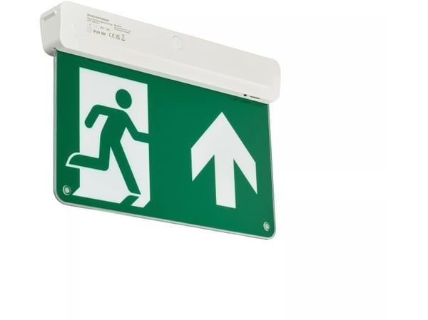Philips Exit Skilt Pil op EM159C LED 3W 23lm 3t IP20 Hvid Självtest