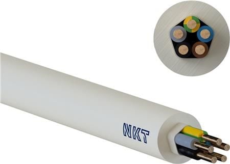 NKT NOIKLX 90 Dca 5G1,5 installationskabel ljusgrå Rg100 (100 meter)