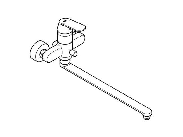 Grohe Eurosmart Cosmop-itan - Kar-bruse batteri med 400 mm. Tud 32847000