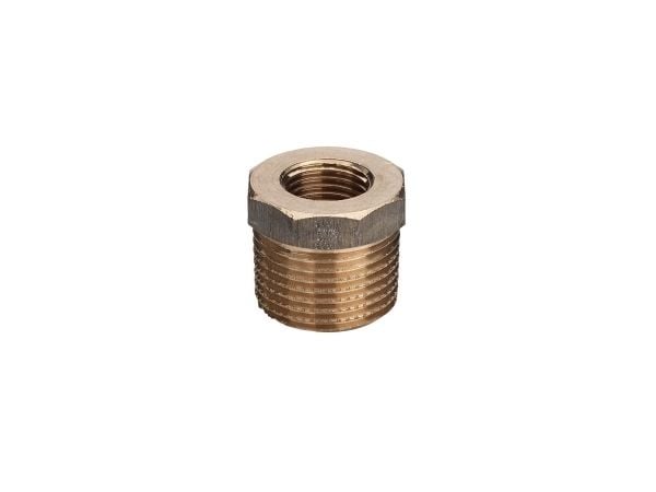VIEGA nippelmuff 2" x 1" gängade rördelar i röd mässing, max drifttryck 10 bar