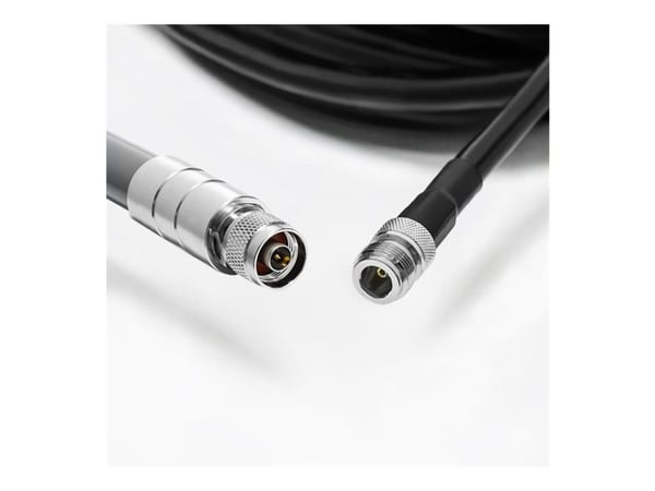Qoltec 57027, 3 m, LMR400, N-tyyppi, RP-SMA, Musta