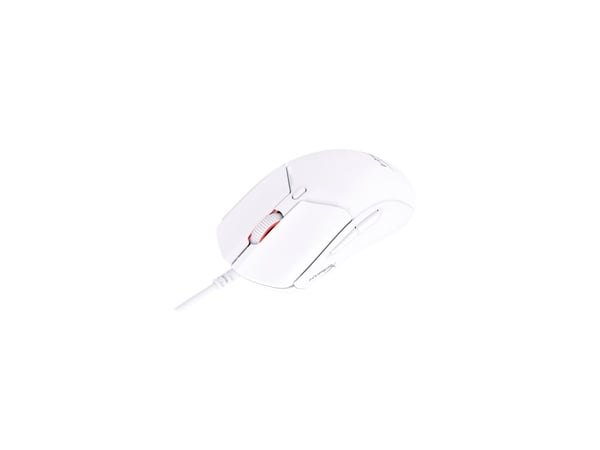 HyperX Pulsefire Haste 2 - Mus - optisk - 6 knappar - kabelansluten - vit