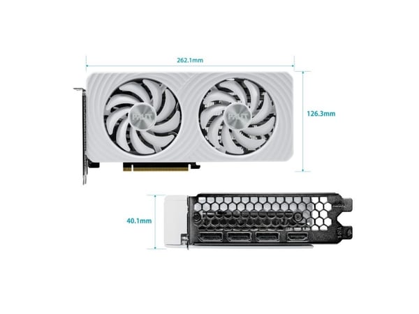 Palit OC - Grafikkort - GeForce RTX 5060 Ti - 8 GB GDDR7 - PCI Express 5.0 - 3 x DisplayPort, HDMI - hvit