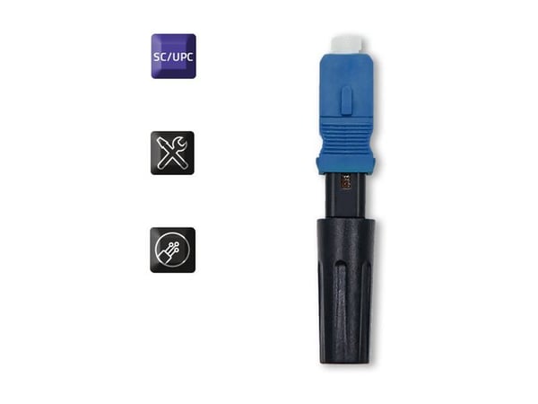 Qoltec - Nätverkskontakt - SC/UPC enkelläge (hane) - fiberoptisk - 3 mm