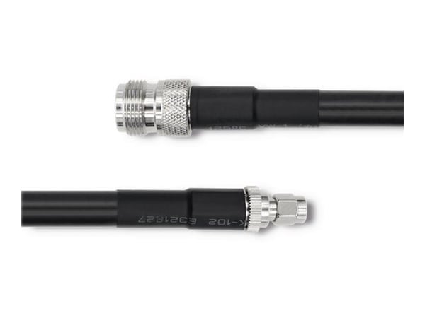 Qoltec 57027, 3 m, LMR400, N-tyyppi, RP-SMA, Musta