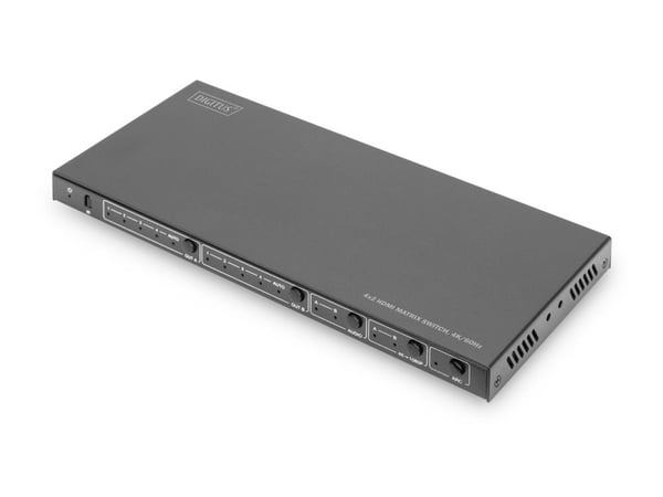 Digitus DS-55509, 3840 x 2160 pikseliä, 18 Gbit/s, 3840 x 2160 pikseliä, 1.4/2.2, Musta, Metalli