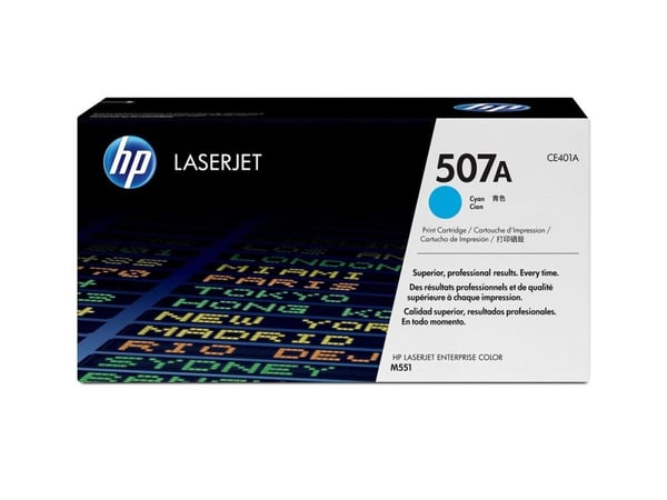 Lasertoner hp 507a ce401a, 6 000 sidor, cyan