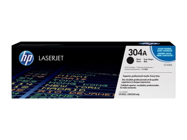 HP 304A, alkuperäinen musta LaserJet-värikasetti, 3500 sivua, Musta, 1 kpl