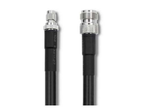 Qoltec 57027, 3 m, LMR400, N-tyyppi, RP-SMA, Musta
