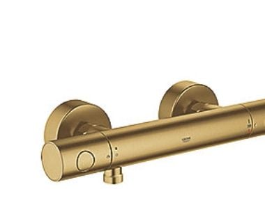 Grohe Grohtherm 1000 Cosmopolitan M termostatisk dusjbatteri - børstet messing