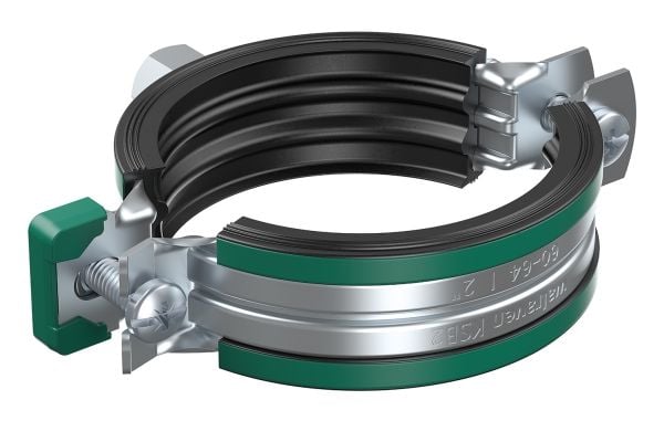 Walraven KSB2 rörbygel 40–45 mm elforz. 2-skruv rörb. M8/10 m/EPDM och quicklås. 100 st per kartong