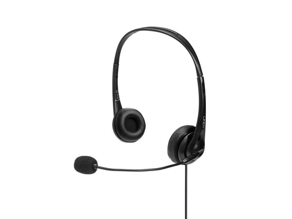 Lindy 42870, Koblet med ledninger (ikke trådløs), Samtaler/musikk, 20 - 20000 Hz, 108 g, Hodesett, Svart