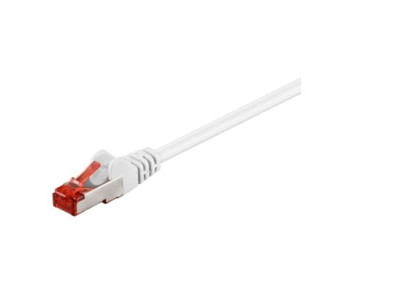 Goobay 95481, 1 m, Cat6, S/FTP (S-STP), RJ-45, RJ-45, Hvit