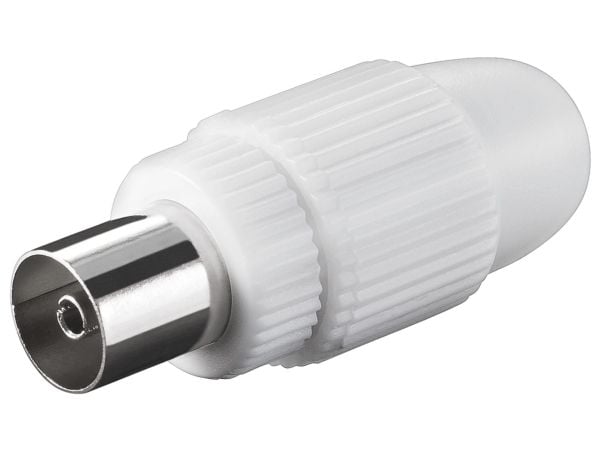 Goobay 11501, IEC, IEC, Hunkjønn, Hvit, Plast, 1,59 cm