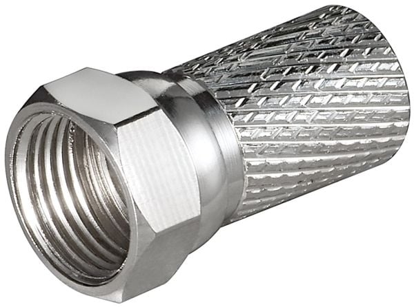 Goobay WEF 7 C 20mm Cu BIG NUT, Sølv, 0,20 m