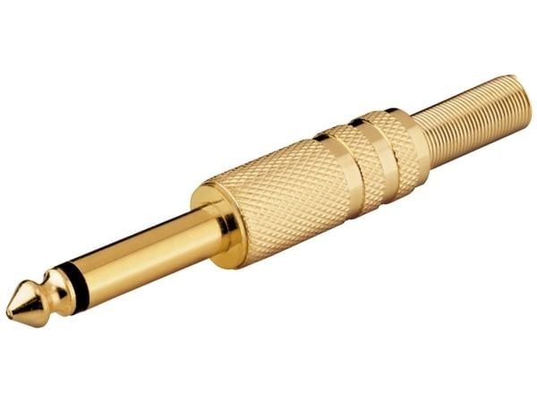 Goobay SM 63 KG, 6,35 mm, kultainen