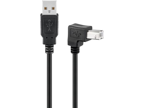 Goobay 93016, 0,5 m, USB A, USB B, USB 2.0, 0,48 Gbit/sek., Sort