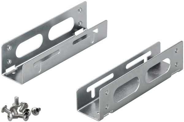Goobay 93034, Universell, HDD-monteringsbrakett, Grå, Sølv, 3.5", 95 mm, 23 mm